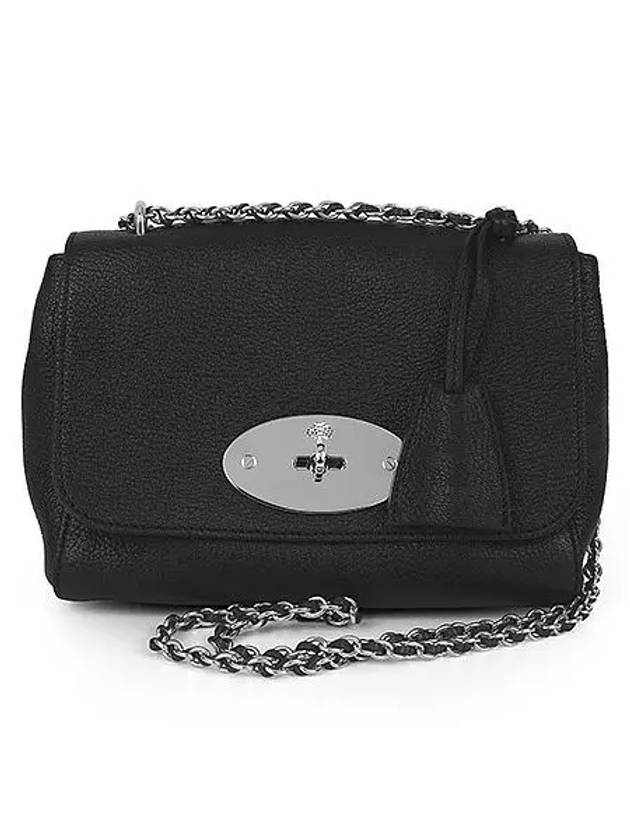 Lily Small Goat Leather Shoulder Bag Black - MULBERRY - BALAAN 4