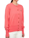 Bea Embroid Logo Cotton Cardigan Coral - VIVIENNE WESTWOOD - BALAAN 7