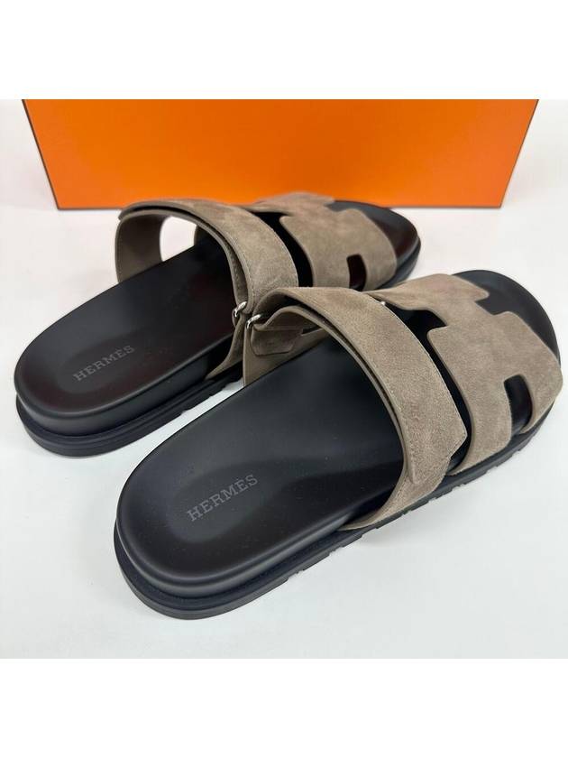 Chypre Men s Sandals Slippers Suede - HERMES - BALAAN 3