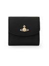 ORB Logo Half Wallet Black - VIVIENNE WESTWOOD - BALAAN 2