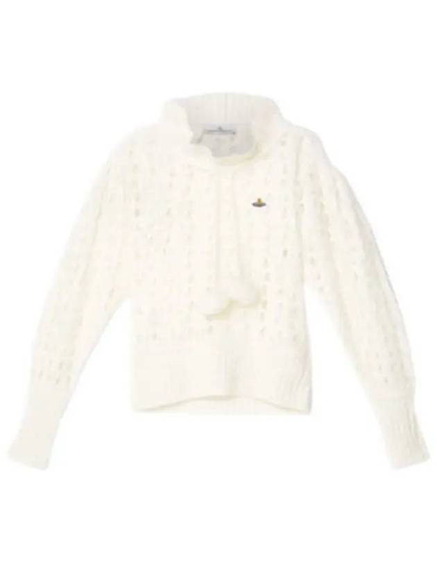 Lacework Jumper Knit Top Cream - VIVIENNE WESTWOOD - BALAAN 2