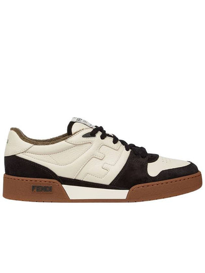 Match FF Logo Low Top Sneakers Black - FENDI - BALAAN 2