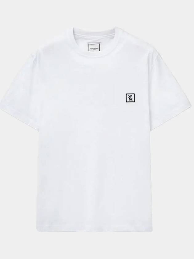 Men's Back Logo Cotton Short Sleeve T-Shirt White - WOOYOUNGMI - BALAAN 2