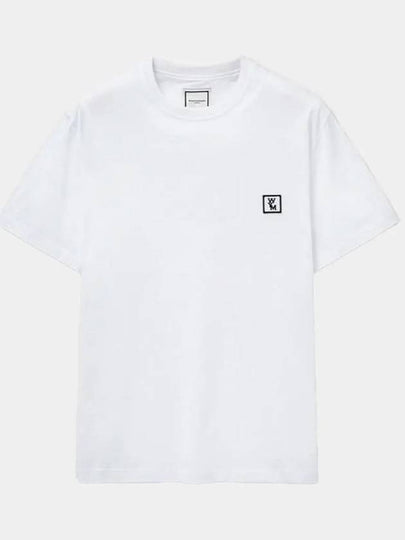 Men's Back Logo Cotton Short Sleeve T-Shirt White - WOOYOUNGMI - BALAAN 2