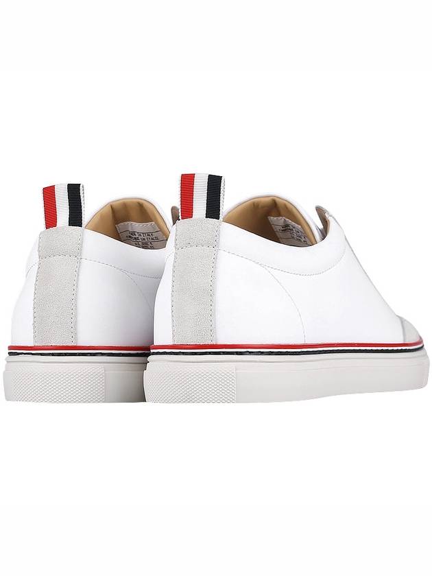 RWB Cupsole Rubber Calfskin Trainer Sneakers White - THOM BROWNE - BALAAN 6