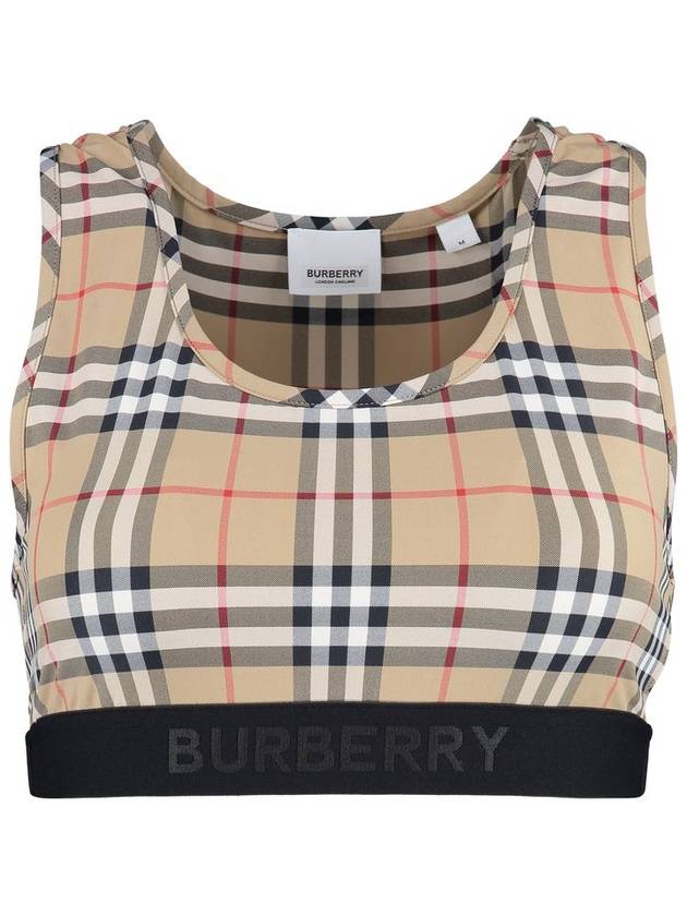 Vintage Check Bra Top Beige - BURBERRY - BALAAN 2