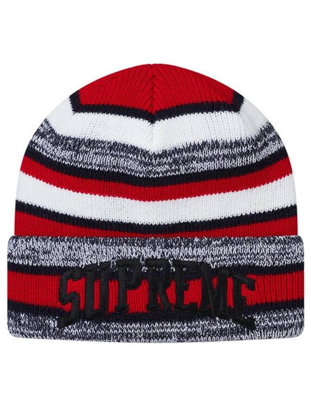 heather heater stripe beanie red navy HEATHER STRIPE BEANIE - SUPREME - BALAAN 1