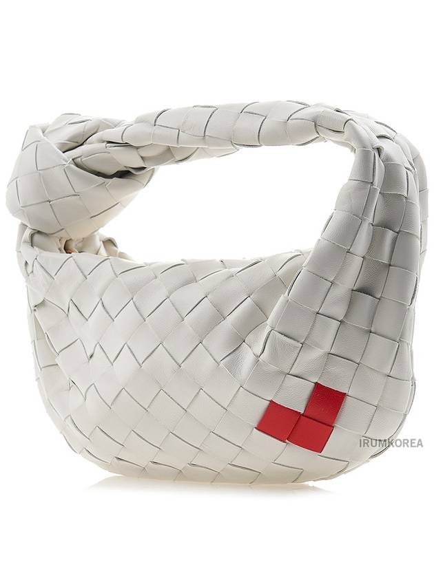 Intrecciato Heart Detail Leather Tote Bag White - BOTTEGA VENETA - BALAAN 3