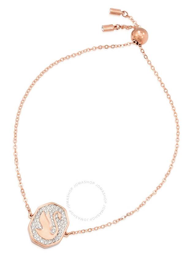 Swan Octagon Emblem Bracelet Rose Gold - SWAROVSKI - BALAAN 2