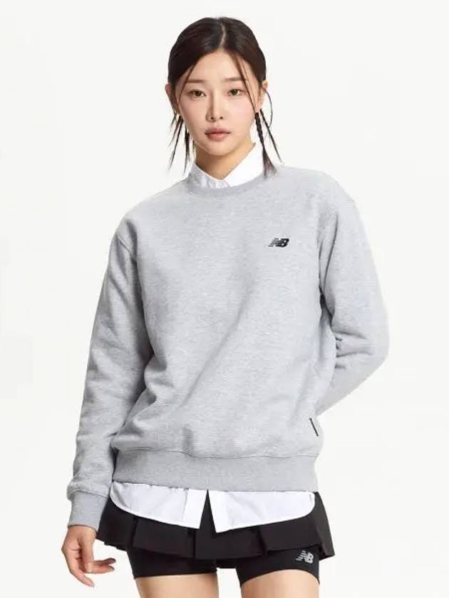 NBNCE41113 UNI ESS Classic Brushed Sweatshirt GRAY - NEW BALANCE - BALAAN 1