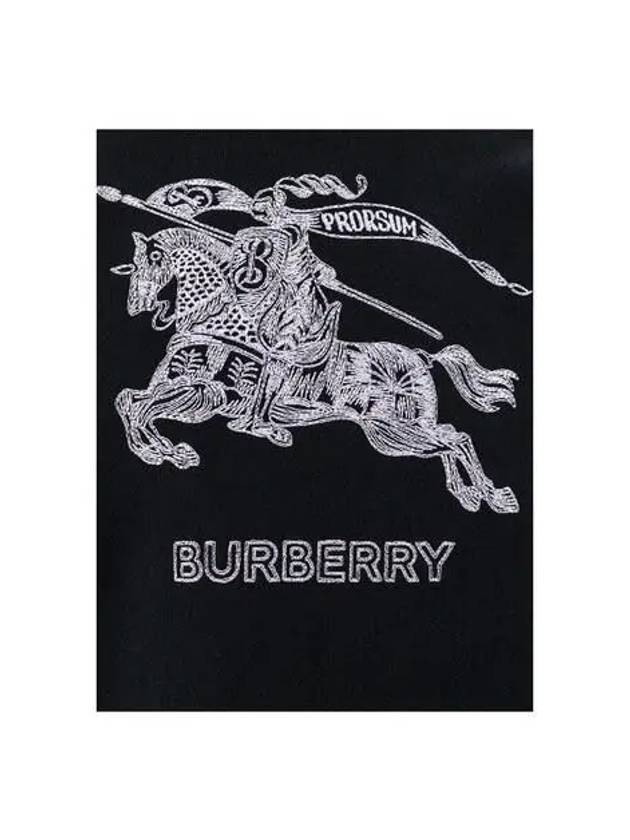 Embroidered EKD Logo Sweatshirt Black - BURBERRY - BALAAN 5