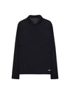 Women's Golf Dri Fit Victory Long Sleeve Polo Shirt Black - NIKE - BALAAN 1