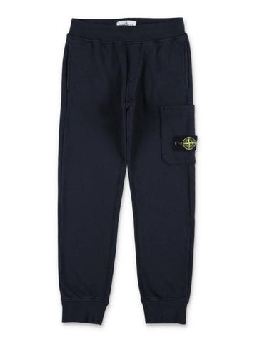 Kids Compass Logo Patch Training Jogger Track Pants Navy - STONE ISLAND - BALAAN 1