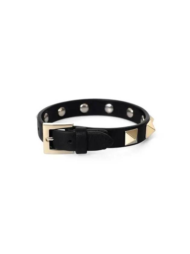 Valentino 3W2J0255 VIT 0NO J0255 Rockstud leather bracelet - RED VALENTINO - BALAAN 3