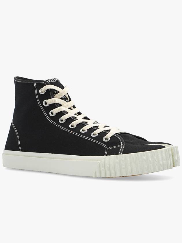 Tabi Split Toe High Top Sneakers Black - MAISON MARGIELA - BALAAN 5