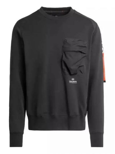 Men's Sabre Crew Neck Sweatshirt Black - PARAJUMPERS - BALAAN 2