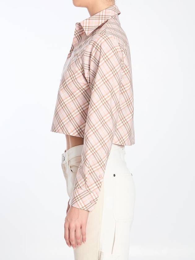 Cropped Check Shirt - BURBERRY - BALAAN 3