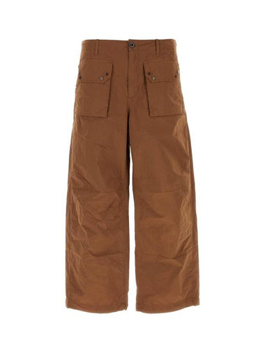 Nylon Cargo Straight Pants Brown - TEN C - BALAAN 1