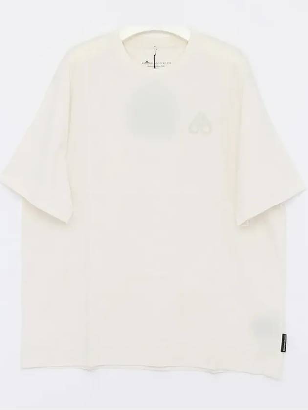 Logo Cotton Short Sleeve T-Shirt White - MOOSE KNUCKLES - BALAAN 3