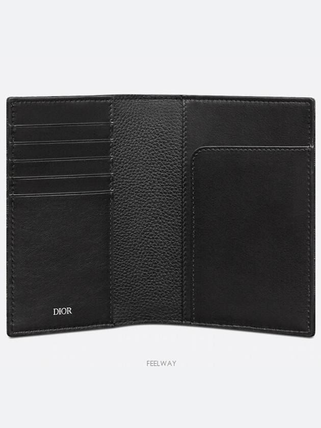 Passport Cover Black Dior Gravity Leather - DIOR - BALAAN 3