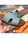 Men's Izmir Sandals Calfskin Absong Blue Brown Twotone - HERMES - BALAAN 3