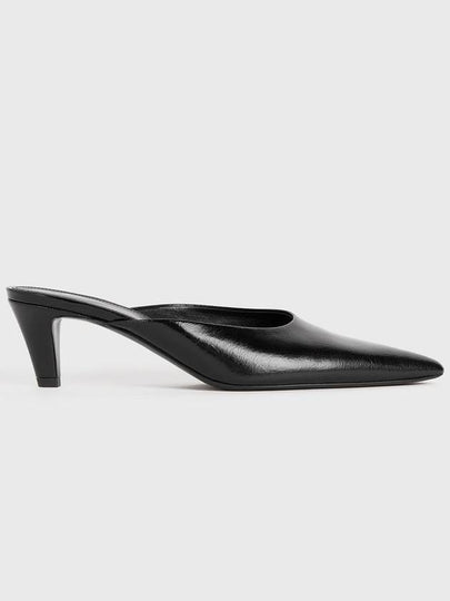 Pointed Toe Leather Mules Black - TOTEME - BALAAN 2