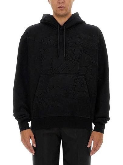 EKD Embroidered Hoodie Black - BURBERRY - BALAAN 2