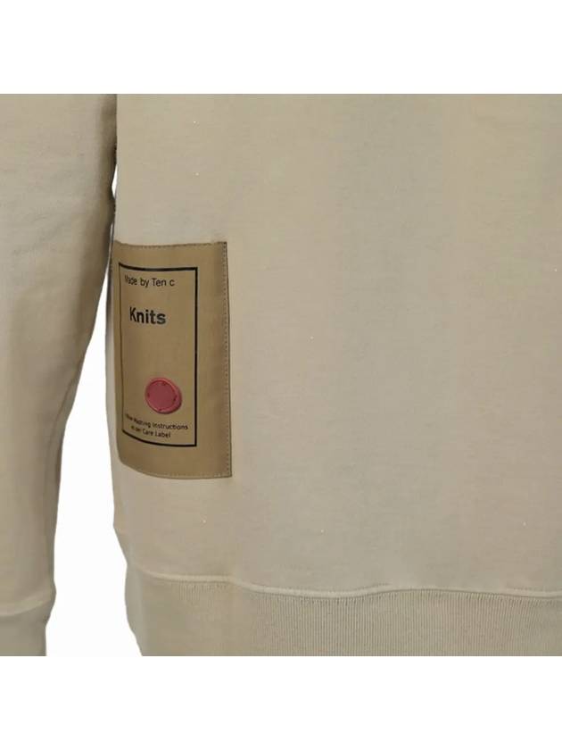 Felpa Girocollo Sweatshirt Taupe - TEN C - BALAAN 5