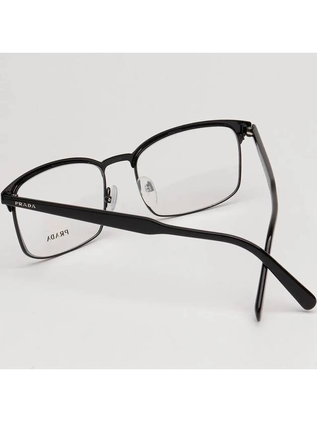 Glasses frame VPR54W 1AB 1O1 black square metal frame - PRADA - BALAAN 4