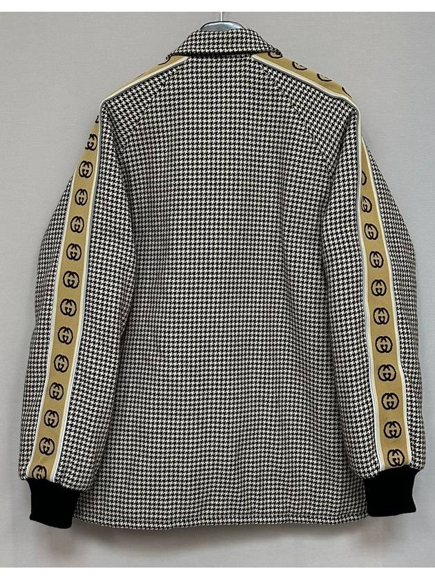 GG interlocking logo striped houndstooth blouson jacket 110 - GUCCI - BALAAN 5