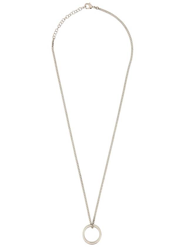 Numeric Minimal Signature Pendant Ring Necklace Silver - MAISON MARGIELA - BALAAN 4