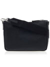 Triangle Logo Saffiano Leather Cross Bag Black - PRADA - BALAAN 4