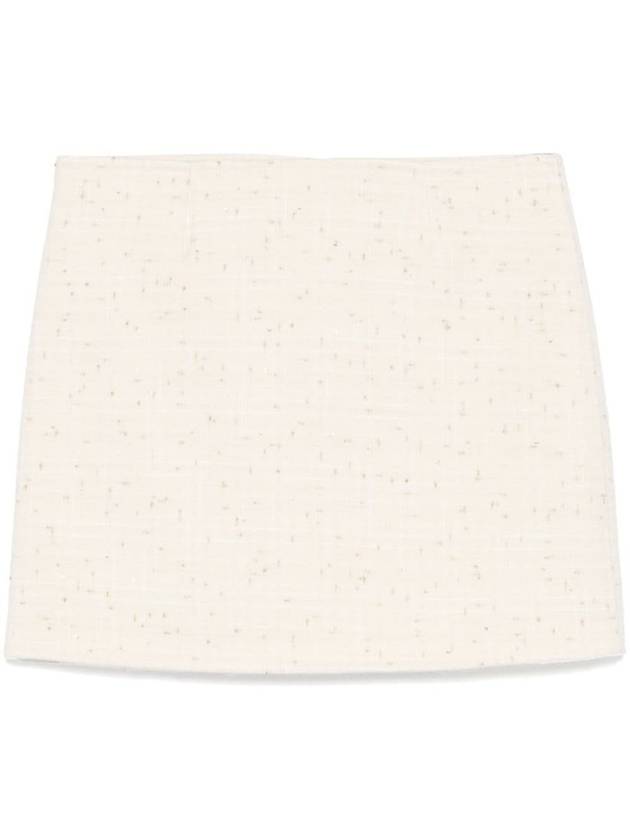 MC2 Saint Barth White Katrine Wool Miniskirt - MC 2 SAINT BARTH - BALAAN 1