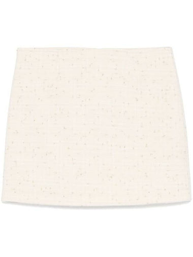 MC2 Saint Barth White Katrine Wool Miniskirt - MC 2 SAINT BARTH - BALAAN 1