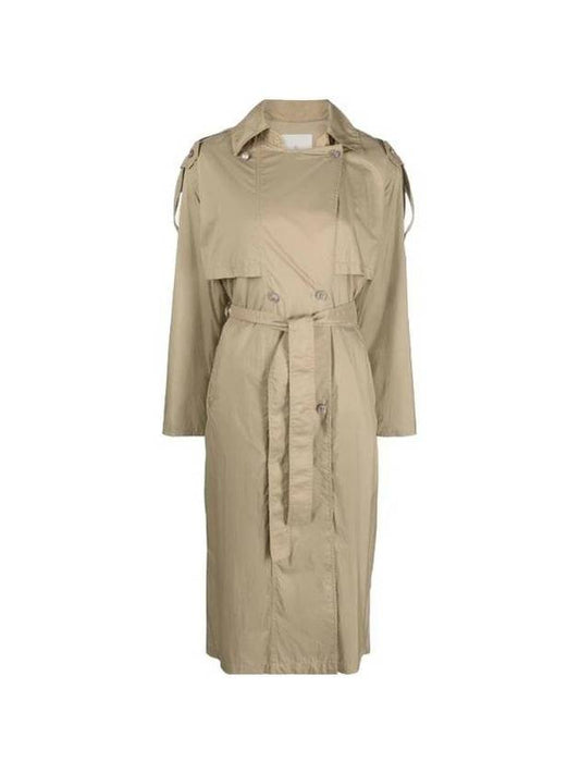 Deva Nylon Trench Coat Sand Beige - MONCLER - BALAAN 1