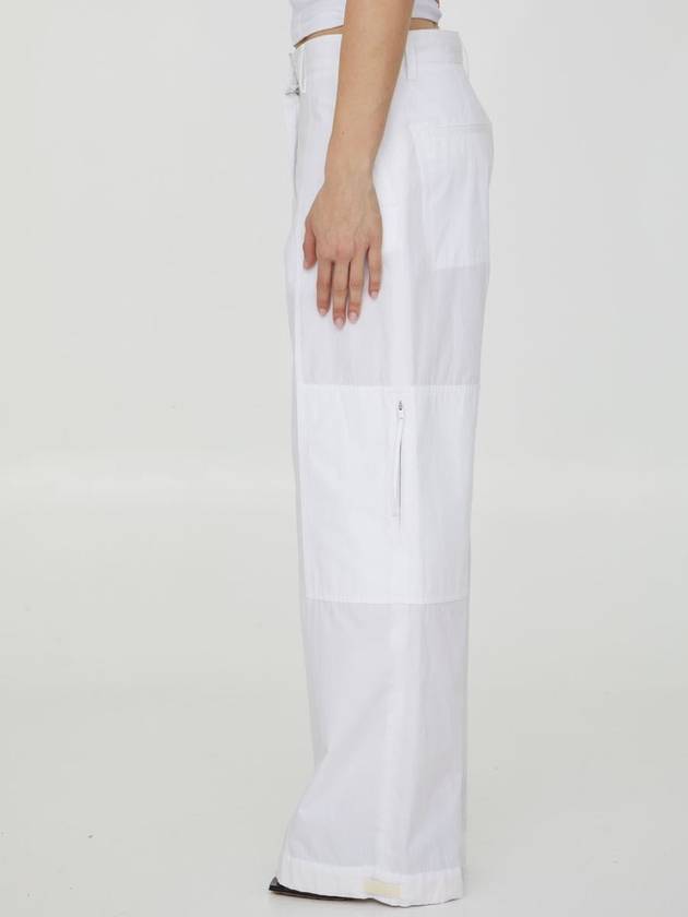 23 ss White Cotton Pants J40KA013345127100 B0020171508 - JIL SANDER - BALAAN 4