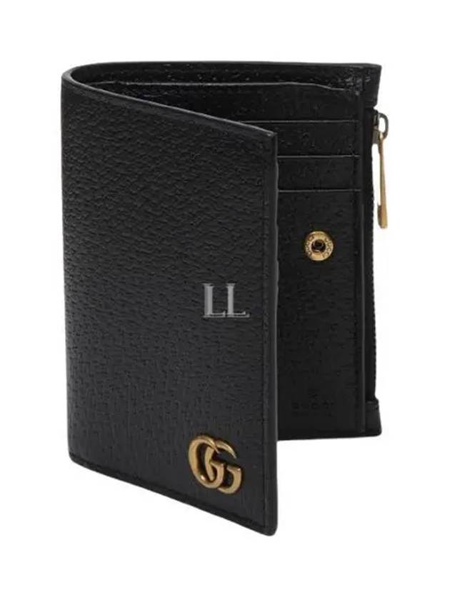 GG Marmont Half Wallet Black - GUCCI - BALAAN 2