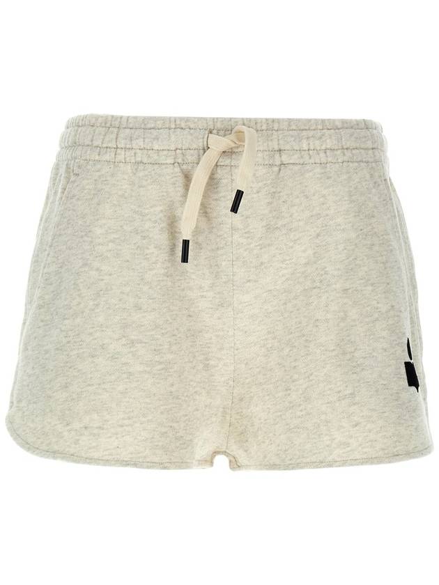 Mipha Logo Banding Shorts Ecru - ISABEL MARANT ETOILE - BALAAN 2