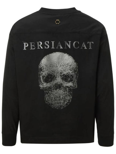 WOMEN Hexcurl Crew Neck Woven Sweatshirt Black - PERSIANCAT - BALAAN 2