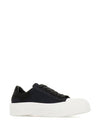 Deck Lace-up Plimsoll Low-top Sneakers Black - ALEXANDER MCQUEEN - BALAAN 3