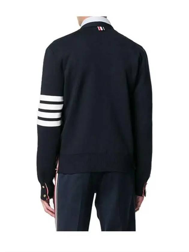 Milano Stitch 4 Bar Cardigan Navy - THOM BROWNE - BALAAN 5