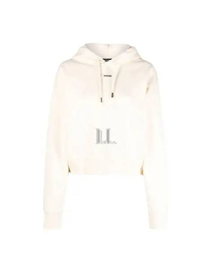 Le Sweatshirt Gros Grain Cotton Hoodie Light Beige - JACQUEMUS - BALAAN 2