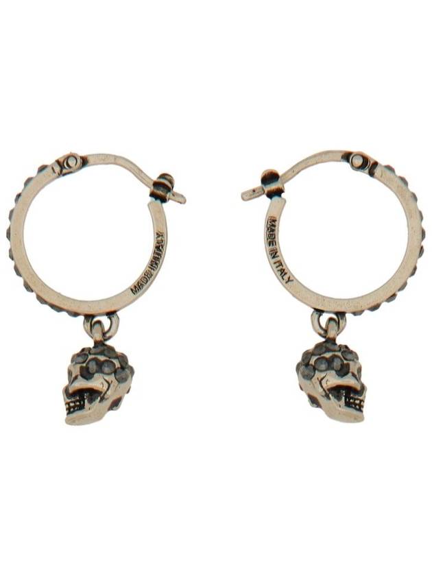 skull hoop earrings silver - ALEXANDER MCQUEEN - BALAAN 6