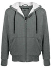 Bunny Fur Zip Up Hoodie Grey - MOOSE KNUCKLES - BALAAN 3