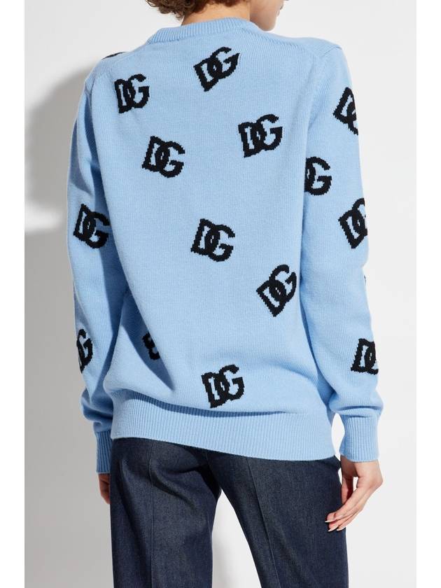 Dolce & Gabbana Wool Sweater, Women's, Blue - DOLCE&GABBANA - BALAAN 4