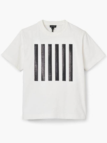 Runway Icons Stripe Box Tee White 2F4RTP050C63 100 - MARC JACOBS - BALAAN 1