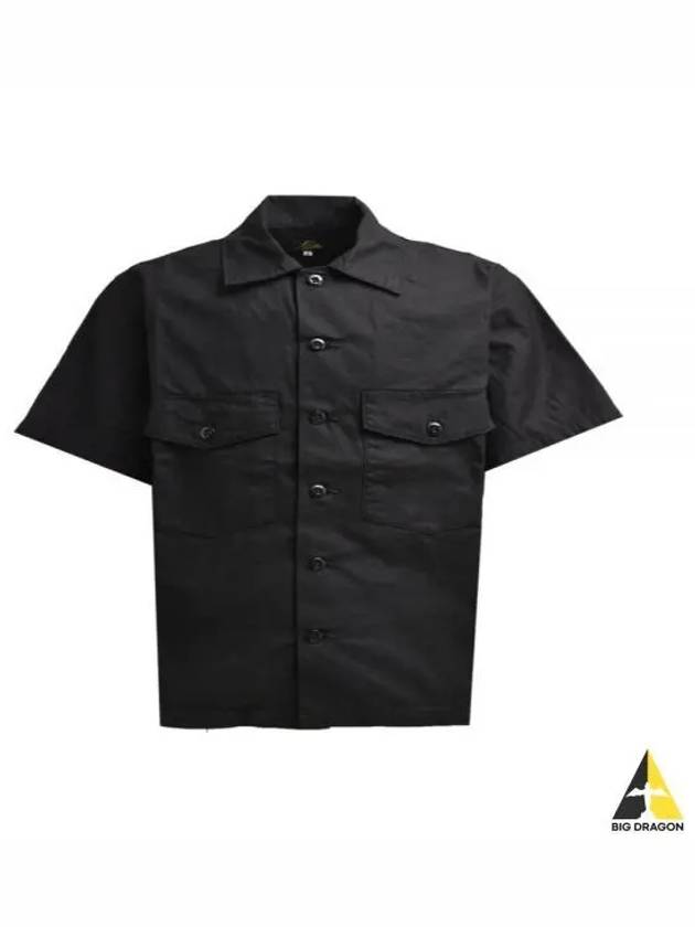 SS Fatigue Shirt Black OT215 Short Sleeve - NEEDLES - BALAAN 1