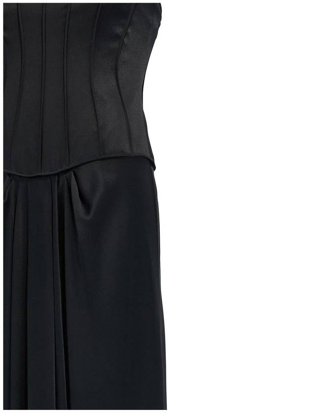 Alberta Ferretti Corset Satin Dress - ALBERTA FERRETTI - BALAAN 4