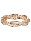 Sparkling Twist Of Fate Ring Rose Gold - PANDORA - BALAAN 1