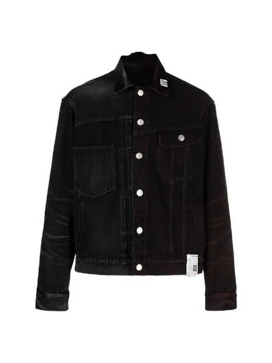 Maison Mix Denim Trucker Jacket J11BL021 BLACK - MIHARA YASUHIRO - BALAAN 1